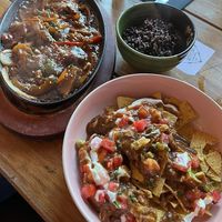 Nachos, and the Mongolian Sizzling BBQ at Good Love in St Kilda