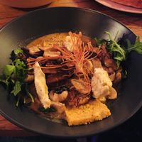 Mushroom and polenta bowl  at Good Love in St Kilda