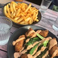 Fries & Kfc chicken bowl! at Good Love in St Kilda