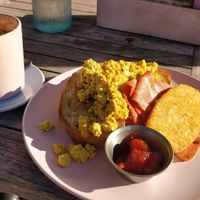 $10 basic breakfast and a coffee at Good Love in St Kilda