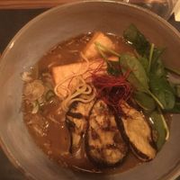 Vegetarian ramen bowl with tofu at MaRamen in Padua