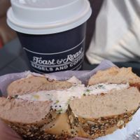  at Toast & Roast Bagels and Coffee in Astoria