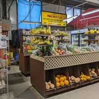 Organic shop at Marché Jean-Talon in Montreal
