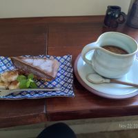 Very dangerous cake! I want to eat many of them and will get fat:) at Ananda Kitchen in Ishigaki