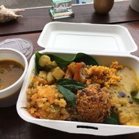 Bento box at Ananda Kitchen in Ishigaki