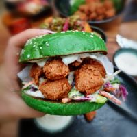 VKFC burger at Project 281 in Brunswick