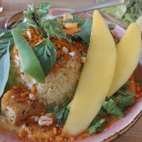 Curry, liebevoll dekoriert und richtig lecker at Brettle in Ulm