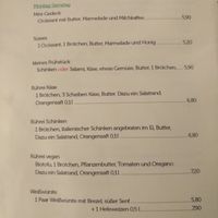 Breakfast items at Brettle in Ulm