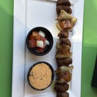 Mixed kebabs   at Açougue Vegano - Ipanema in Rio De Janeiro