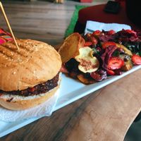 Vegan Burger at Marquage Coffee in Istanbul