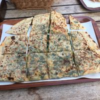 Spinach/leek/spring onion Gözleme   at Bütme Evi in Istanbul