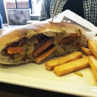 Vegan Hot Dog at MM&G's Burger in Istanbul