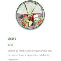 Quesadillas veganas at Cherry Pecas in Madrid