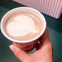 hot chocolate at Brammibal's Donuts - Potsdamer Platz in Berlin