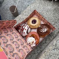 Selection of doughnuts   at Brammibal's Donuts - Potsdamer Platz in Berlin