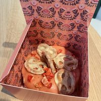 Strawberry pretzel  at Brammibal's Donuts - Potsdamer Platz in Berlin