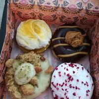 Different vegan donuts at Brammibal's Donuts - Potsdamer Platz in Berlin
