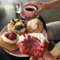 Red Velvet is the best ♥️  at Brammibal's Donuts - Potsdamer Platz in Berlin