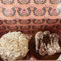 Vanilla pudding filled and tiramisu   at Brammibal's Donuts - Potsdamer Platz in Berlin