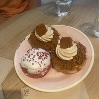 Red Velvet and 2 Biscoff Donuts  at Brammibal's Donuts - Potsdamer Platz in Berlin