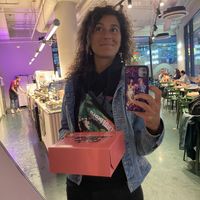 Happy me!  at Brammibal's Donuts - Potsdamer Platz in Berlin