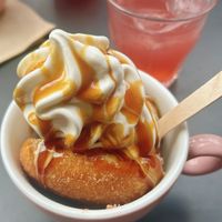 soft serve & pink lemonade  at Brammibal's Donuts - Potsdamer Platz in Berlin