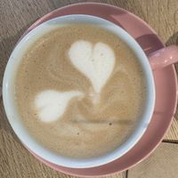 Cappuccino (Barista Art 1/2 🤪).  at Brammibal's Donuts - Potsdamer Platz in Berlin