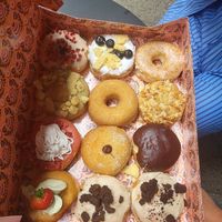 Inside of pretty box :) at Brammibal's Donuts - Potsdamer Platz in Berlin