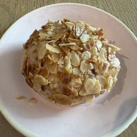 Almond with vanilla cream inside   at Brammibal's Donuts - Potsdamer Platz in Berlin