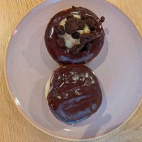 Zupfkuchen and Boston creme at Brammibal's Donuts - Potsdamer Platz in Berlin