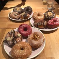 Me and two og my Almost vegan friends and 4 meateaters. Nobody complained. Is was delicious   at Brammibal's Donuts - Potsdamer Platz in Berlin