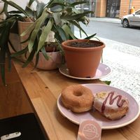 Blueberry pie and cinnamon sugar  at Brammibal's Donuts - Potsdamer Platz in Berlin