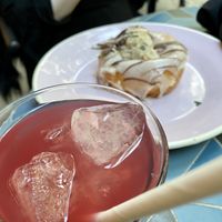 blood orange lemonade at Brammibal's Donuts - Potsdamer Platz in Berlin