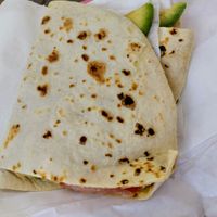 Avocado piadine at Fruit Lab in Alghero