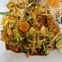 Veggie/tofu pad Thai, no egg   at Swadee Thai House in Emmaus