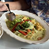 Green curry with tofu   at Swadee Thai House in Emmaus