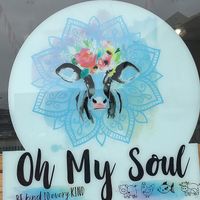 Nice vegan place with big menu at Oh My Soul Cafe in Durban