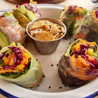 Rainbow rolls at Oh My Soul Cafe in Durban