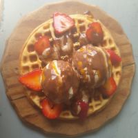 Waffle at Oh My Soul Cafe in Durban