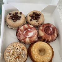 Custom vegan donuts ordered the day before  at The Purple Cow in Hilton Head Island