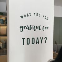 Sign on wall 😃 at Yeotown Kitchen in London