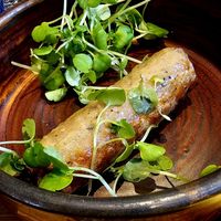 vegan sausage .. only one at Yeotown Kitchen in London