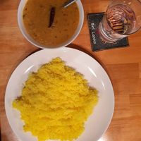 Dal and rice (the rice was basmatic! In Japan!) at Srilanka Kitchen in Kanazawa