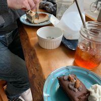 The cakes looked so good we bought two each ??‍♀️ ps cheesecake was amazing  at Falafel Brothers - Ebisu in Tokyo