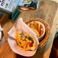 Half falafel set with fries  at Falafel Brothers - Ebisu in Tokyo