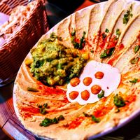 Hummus plate at Falafel Brothers - Ebisu in Tokyo