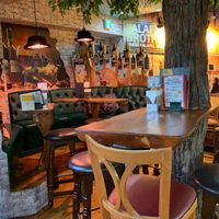 Interior booth section at Falafel Brothers - Ebisu in Tokyo