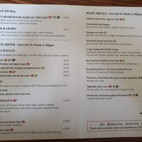 Menu at Perrywood Garden Centre in Inworth