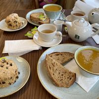 Good vegan options   at Perrywood Garden Centre in Inworth