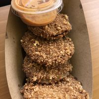 Fried green tomatoes at Green Tomato Grill in Huntington Beach